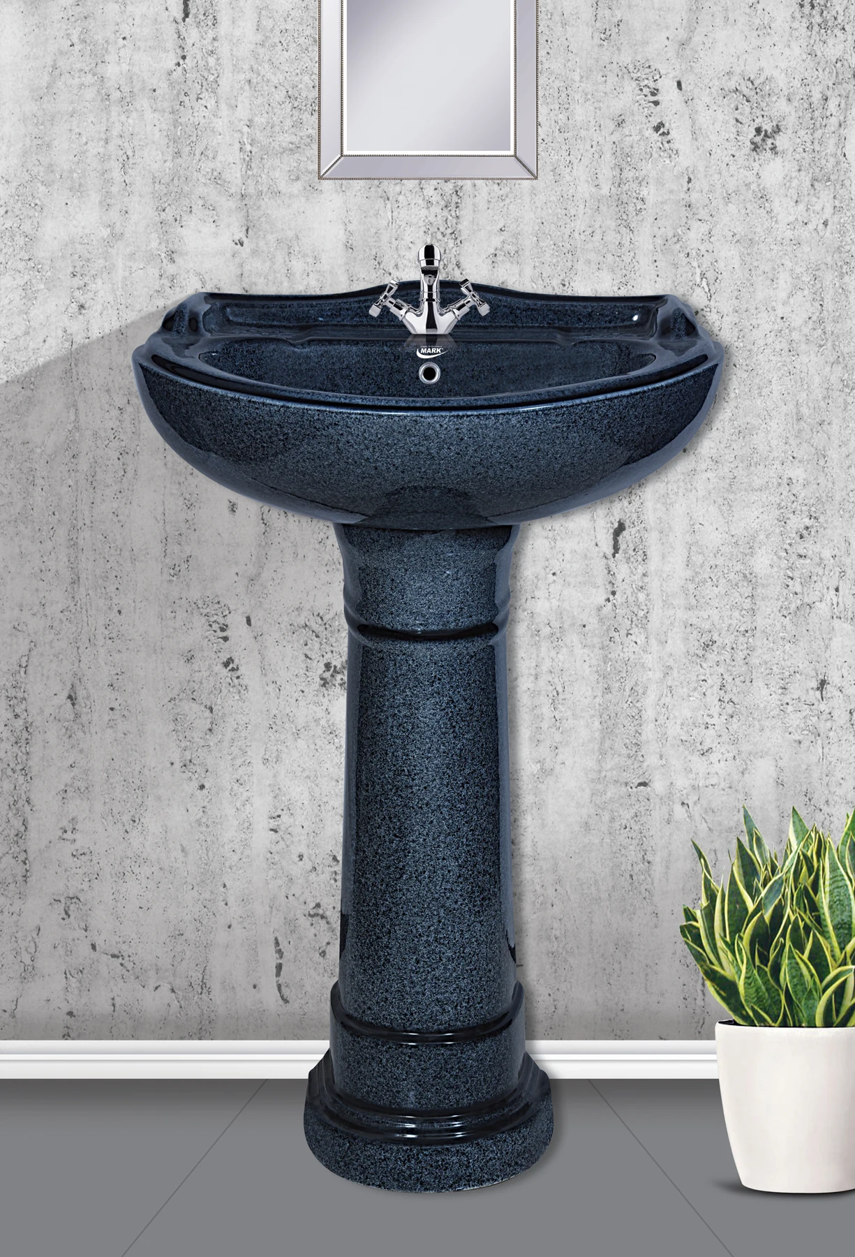 Good Quality Modern Design Sanitary ware Ceramic Bathroom Full Pedestal Sink Wash Basin With Stand