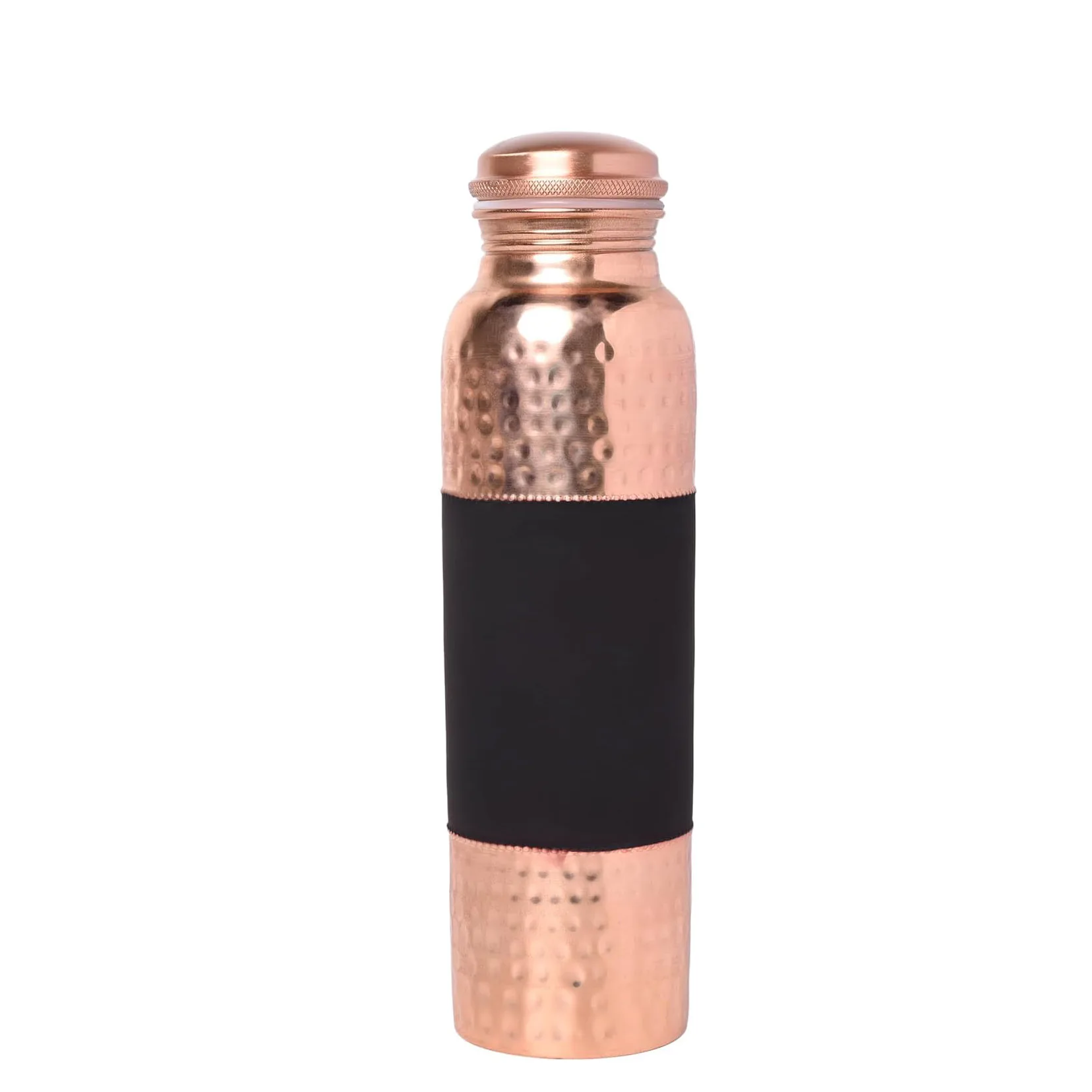 Keep Yourself Hydrated Copper Water Bottle Best Drinkware Accessories Metal Water Bottle Black Painted Design Copper Yoga Bottle