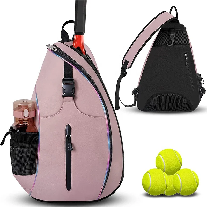 Custom logo Lacrosse Pickle Ball Set Bag 2 in 1 Sling Backpack Crossbody Women  Pickleball Sport Racket Tennis Padel  Carry Bag