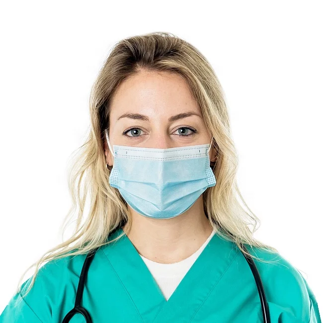 Одноразовая дышащая 3-слойная хирургическая Нетканая маска для лица