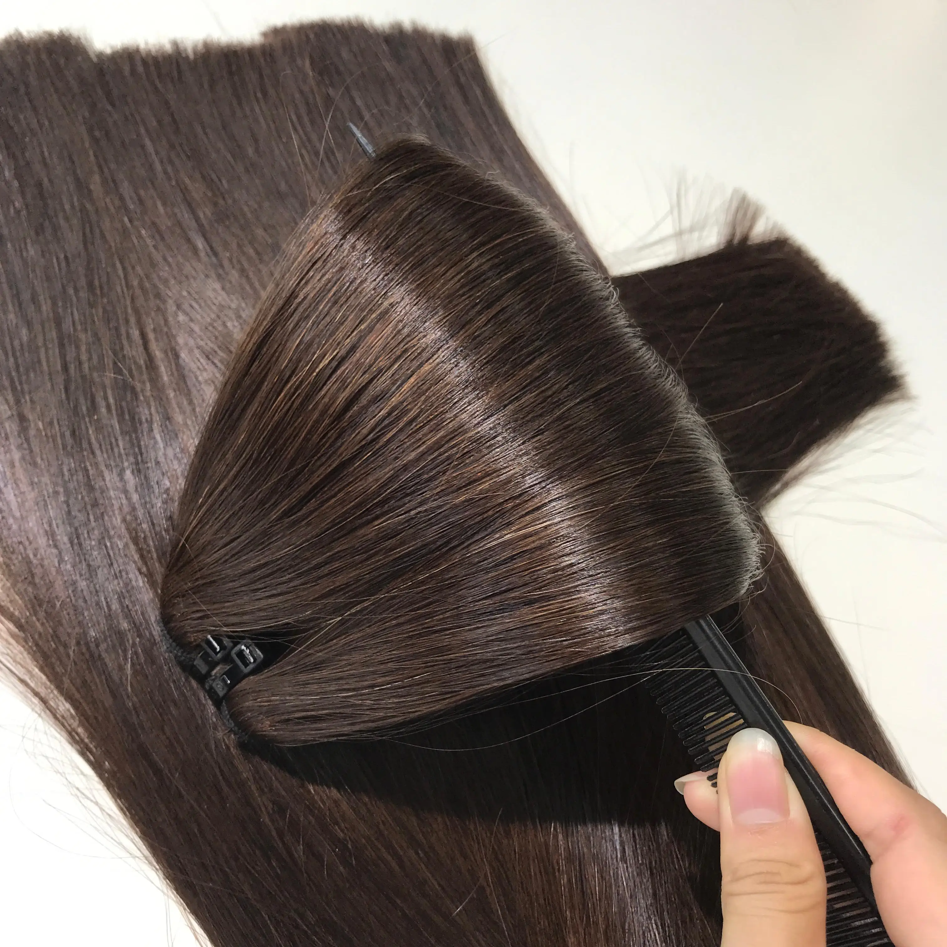 Brown Chocolate Straight Vietnamese Hair, 100% Raw Virgin Vietnamese Hair Vendor Natural Straight Factory Price, Hair Extensions