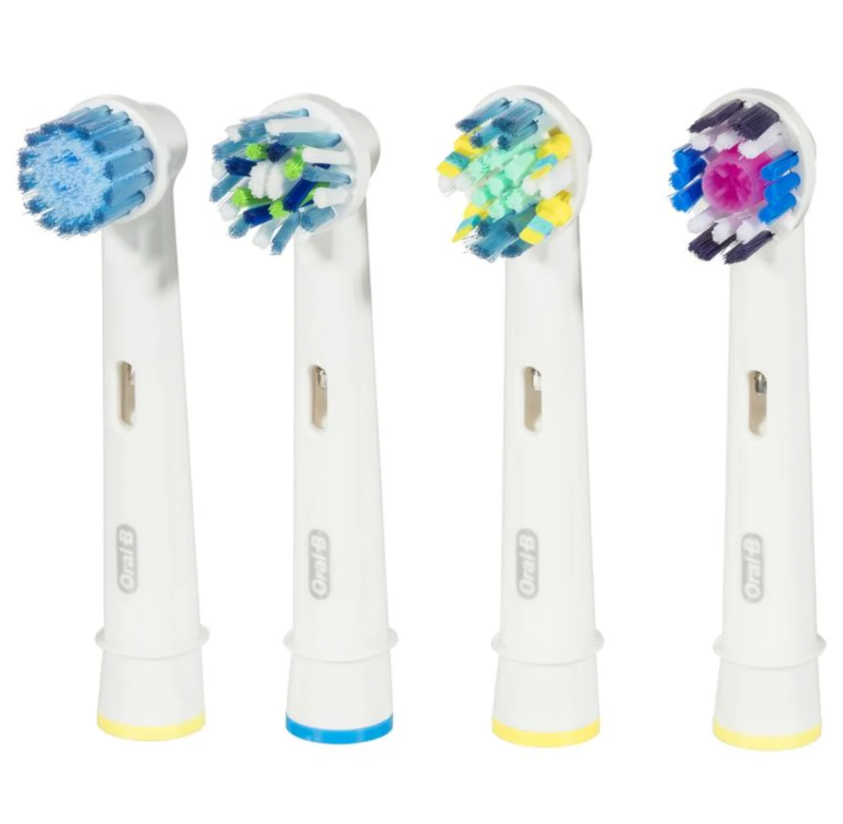 Oral-B Variety Replacement Electric Toothbrush Heads, 4 Pack (Cross Action, 3D White, Sensitive Clean, Floss Action)