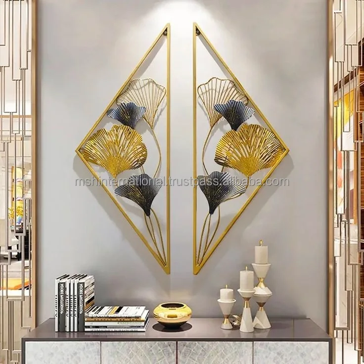 Metal art wall mounted decoration for living room Laser cutting metal wall decoration Wall decor