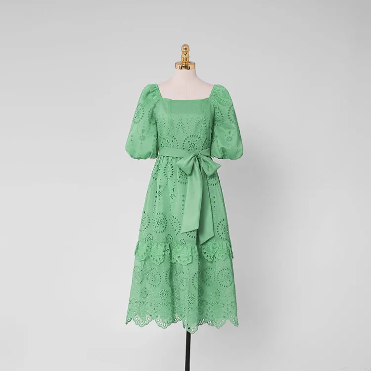 Wholesales bestseller design creamy green for elegant lady with competitive price