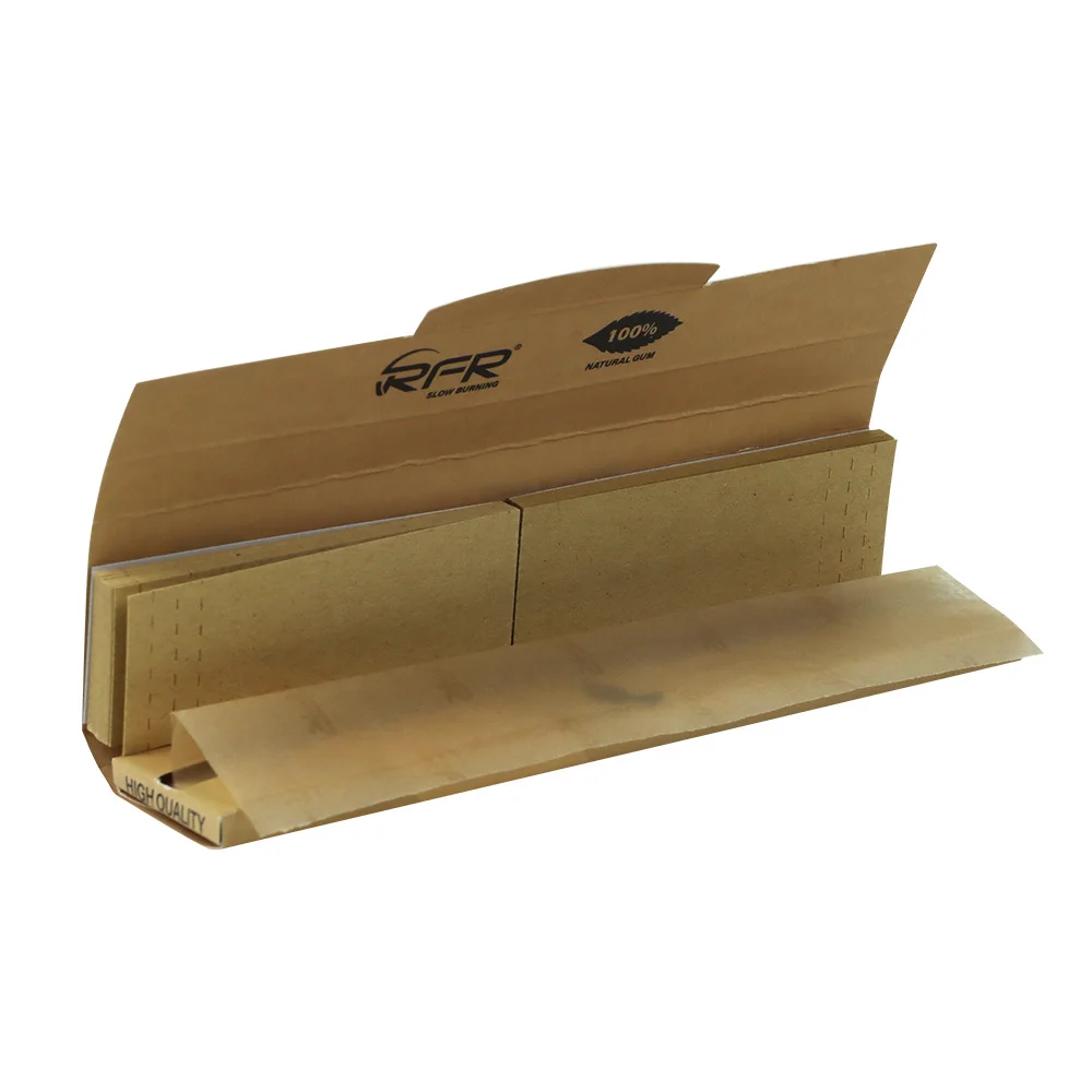 RFR king size rolling paper Brown paper with filter tips