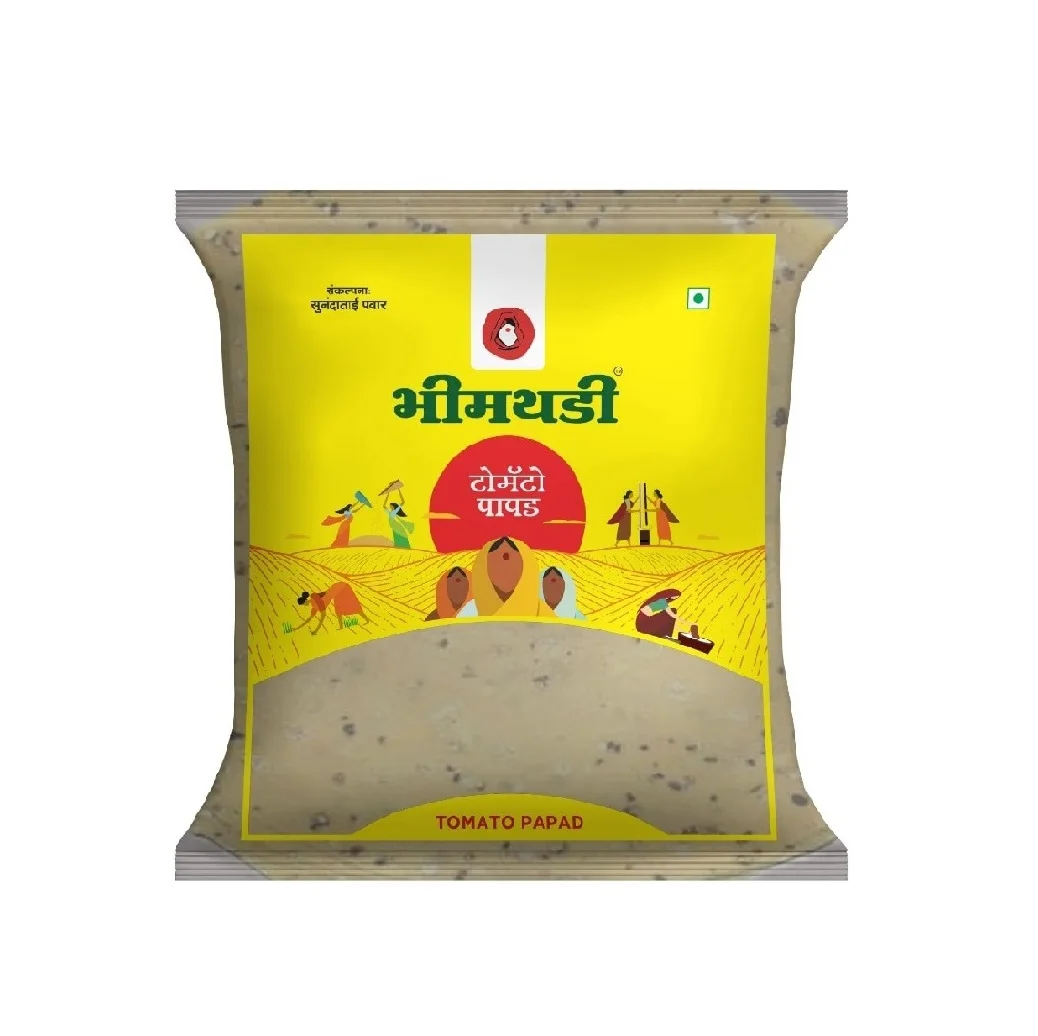 Indian Manufactured Dried Bhimthadi Tomato Puree Papad for Snack Purposes Available for Worldwide Export at Best Prices