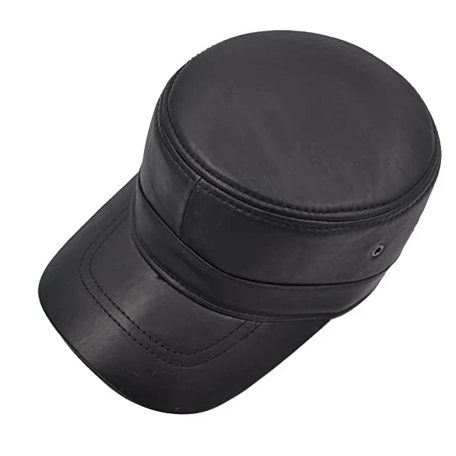 mens leather  cap fashion men ivy caps and hats