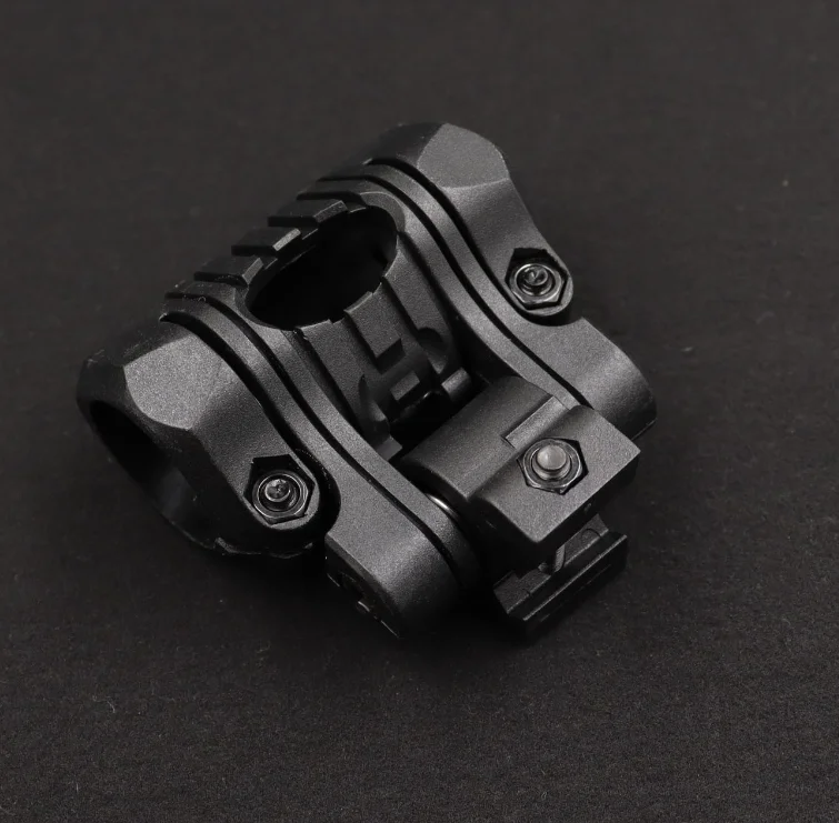 Helmet Flashlight Holder Mount with Wing-Loc Adapter Tactical Clamp Clip Fit Fast MICH Helmet ARC Rails Helmet Accessories