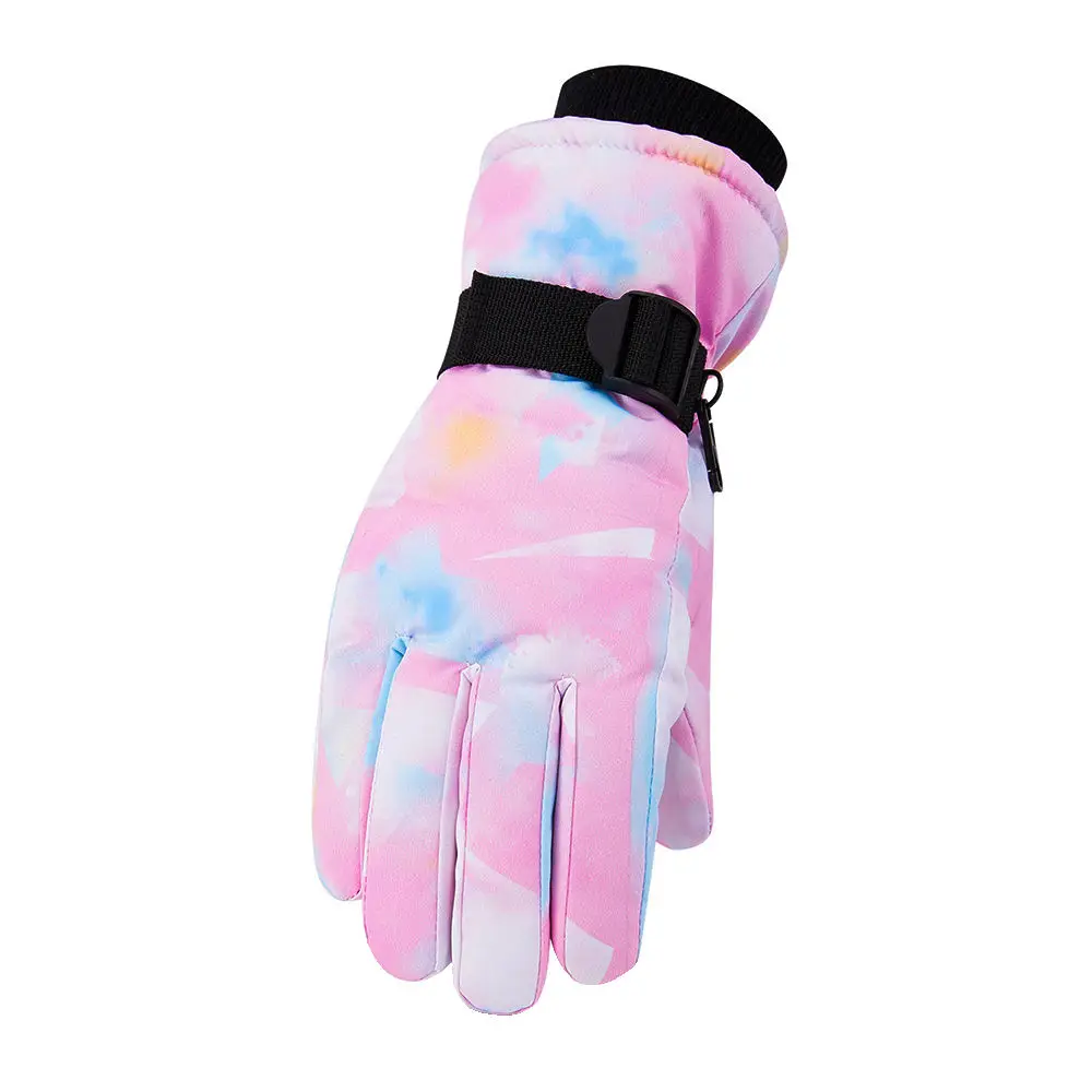 Winter ski gloves woman fashion New Waterproof windproof skiing and cycling ski gloves