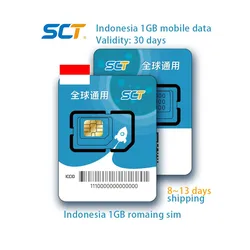 Indonesia Mobile Travel Package Rechargeable Mobile Phone Sim Cards For Smartphone