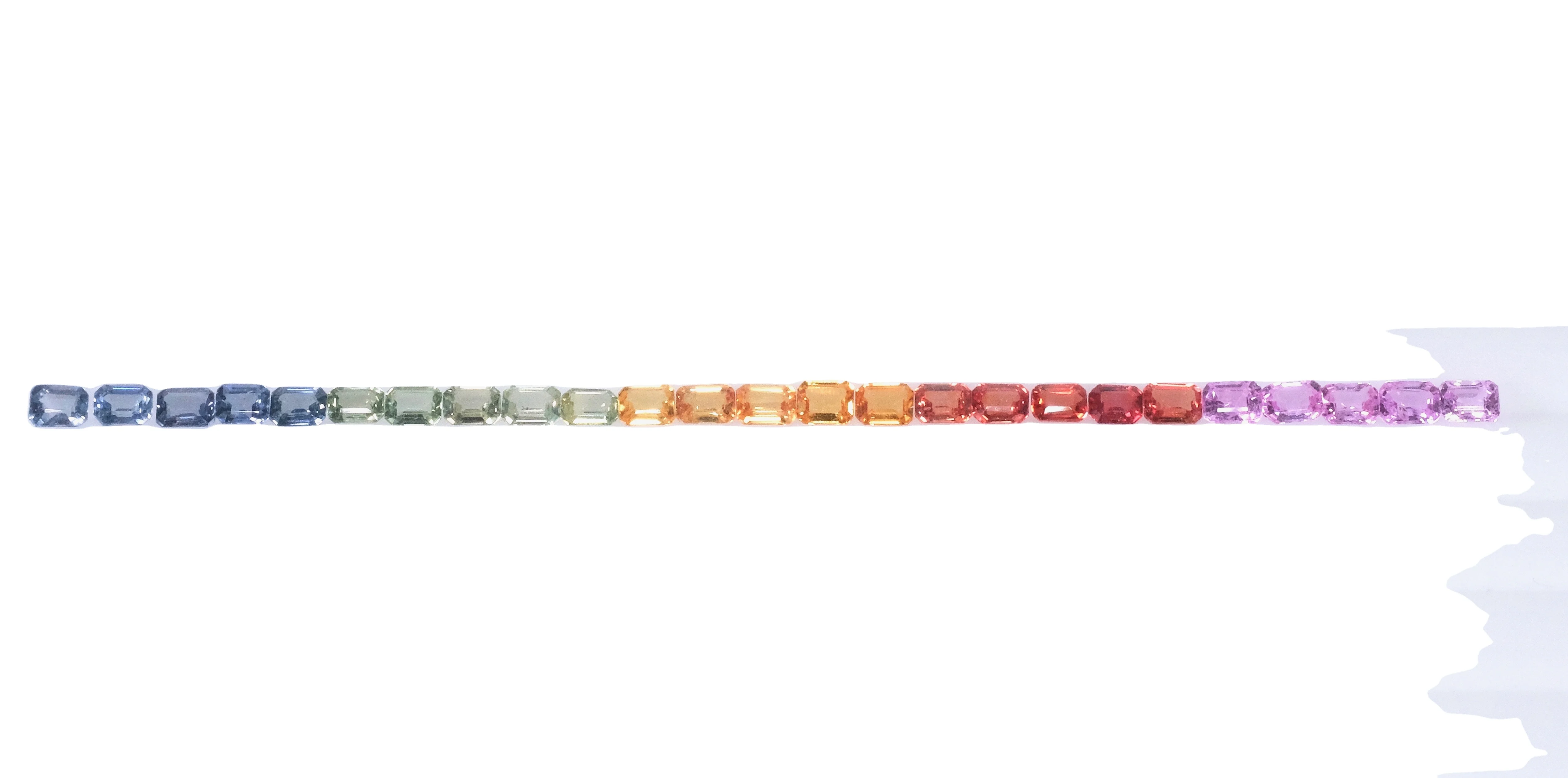 Sale 4x3mm Natural Multi Sapphire Octagon Faceted Cut Gemstone Wholesale Price Natural Good Quality Gemstone Low Price Stone