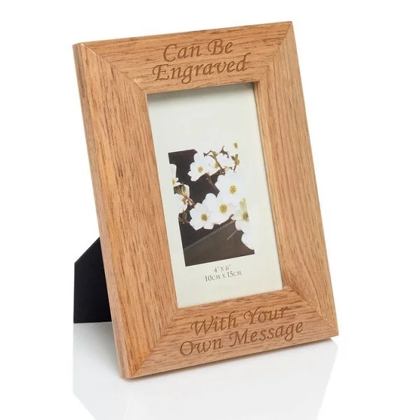Custom Wholesale Desktop Decoration Square Picture Frame Solid Wood Photo Frame 4x4 6x4 7x5 photo size