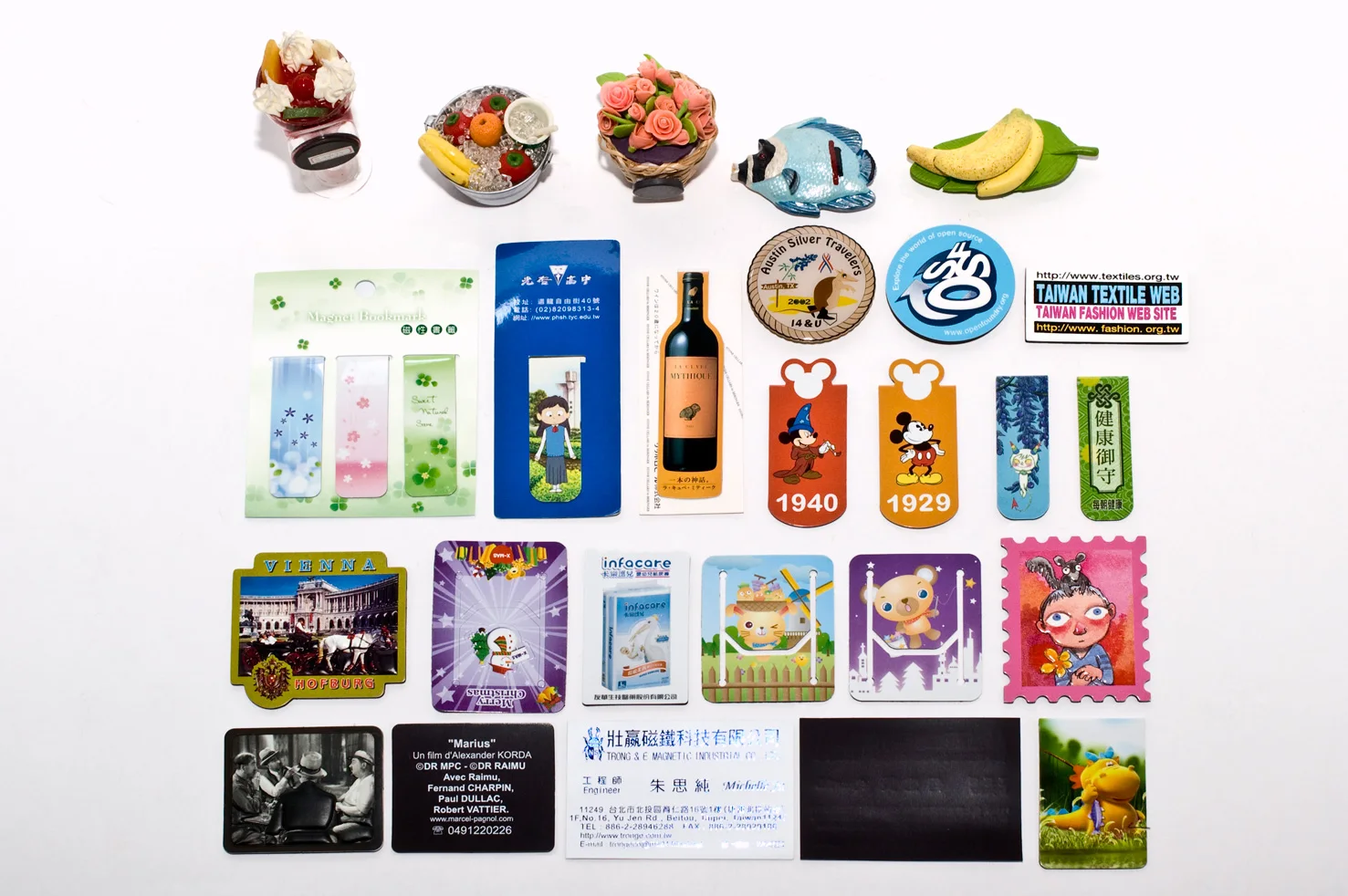 Made in Taiwan Custom Gift Magnet Souvenir Magnet 2D 3D Miniature Magnet