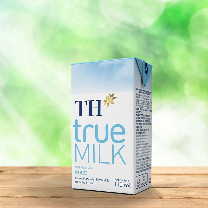 TH True Milk UHT Pure Fresh Milk 110ml High Quality Cow Origin Sterilized Dairy Products Organic Whole Milk
