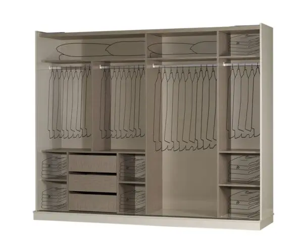 Stylish Look Oscar Model Bedroom Furniture Set Luxury Design Dark Grey Color Furniture Premium Quality - Made in Turkey