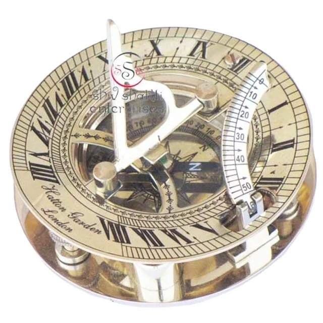 Латунный компас с солнечным циферблатом винтажный стиль магнитный морской Солнечный циферблат Компас для кемпинга пешего туризма декоративный подарочный
