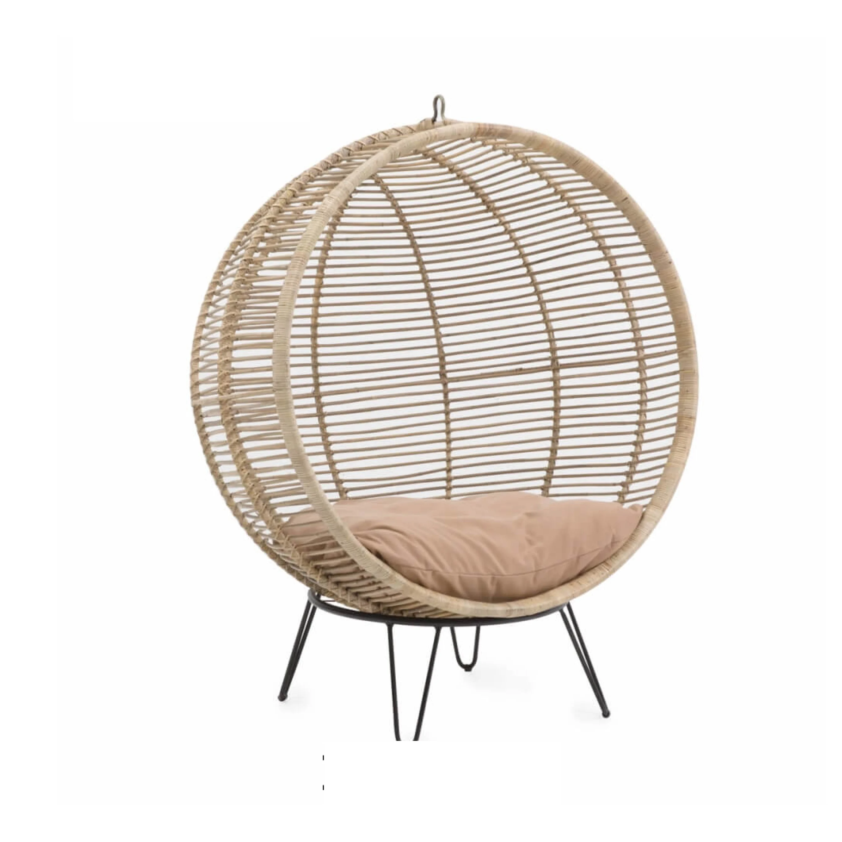 Rattan Steady Hammock for Outdoor Use with UV Layer and Electrostatic Coated Metal Frame wholesale