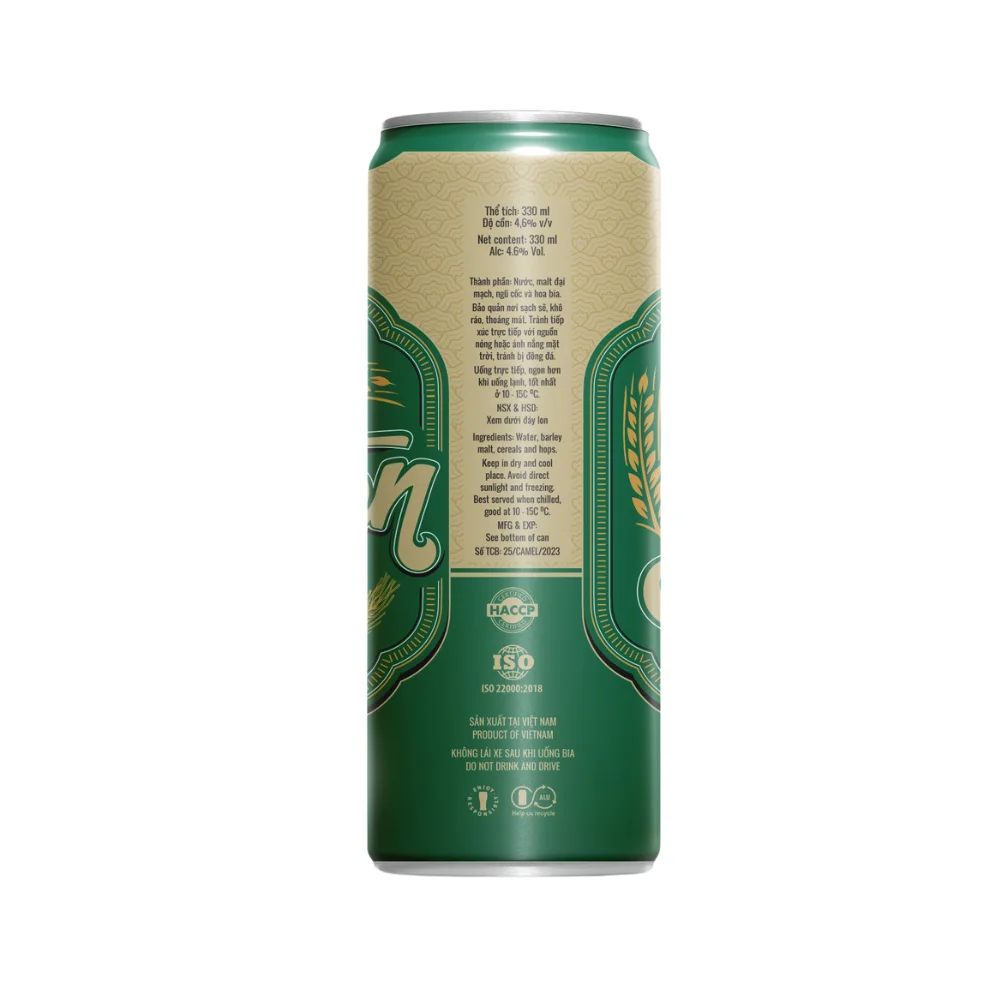 Vietnam Beer Steen Lager 330ml Sleek Can Private Label Alcoholic Drink OEM ODM