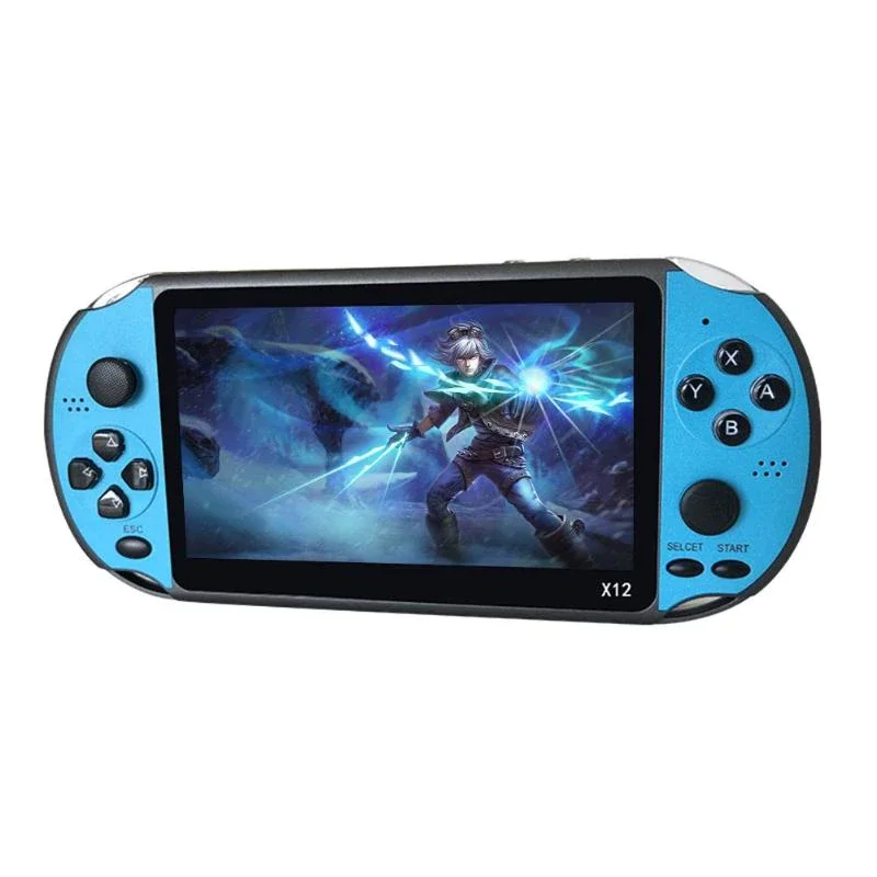 X12 32 bits 5.5 Inch consola retro portable mini retro video handheld game console for psp games