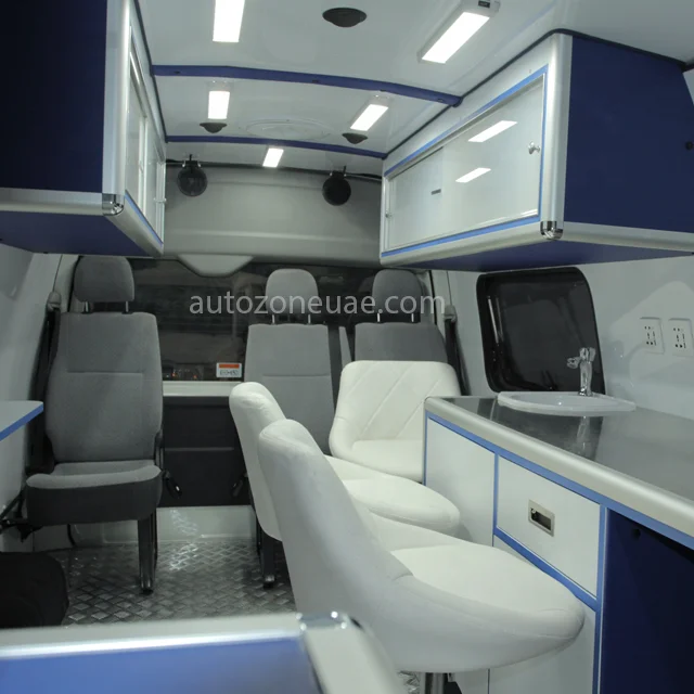High Quality Brand New Mobile Laboratory Vehicle Diesel Fuel Mobile Food Testing Laboratory Van Manual Transmission Ambulance