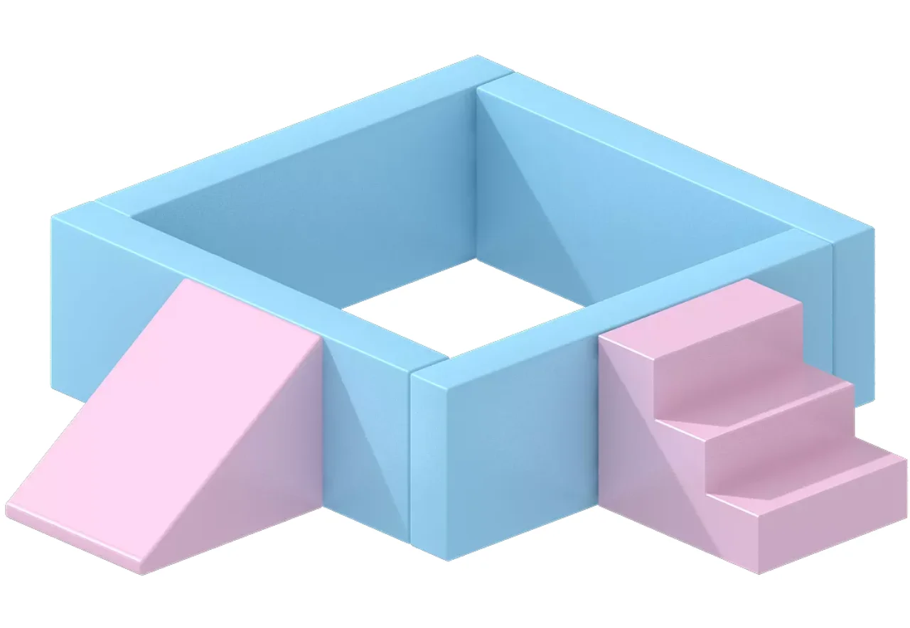 Kids Square Small Ball Pool Play Sets Kids Ball Pit Games, Children Soft Play Equipment Toys for Kindergarten Home Use