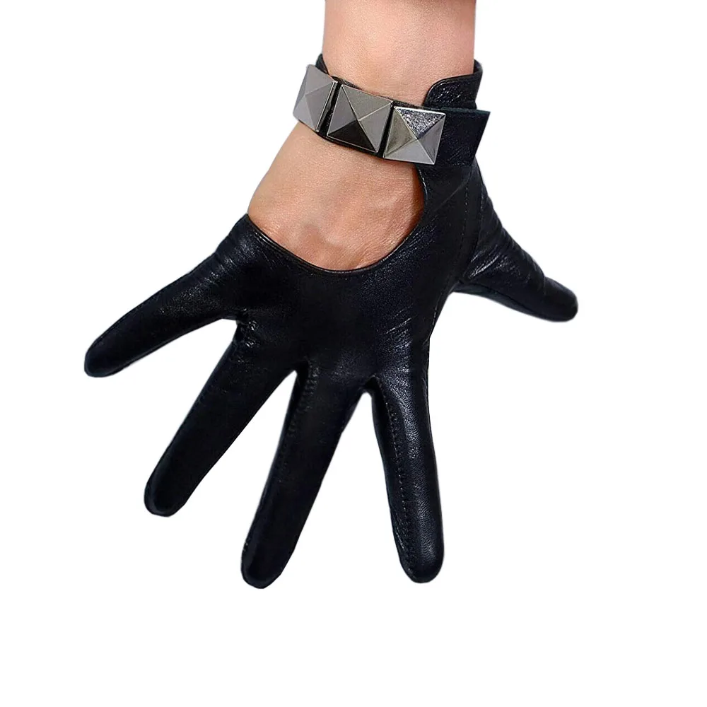 High Quality Women Driving Fashion Winter Sheepskin Leather Gloves for Ladies Hand Gloves For Men Leather Car Driving Gloves