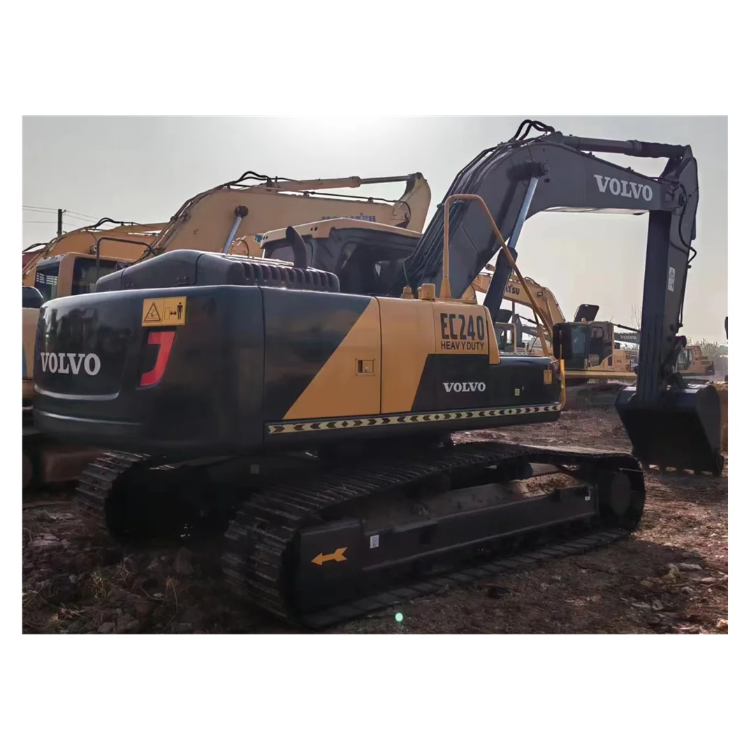 Used excavator Volvo EC240 hydraulic crawler excavator 24t construction engineering machinery Volvo 240 with big diesel power