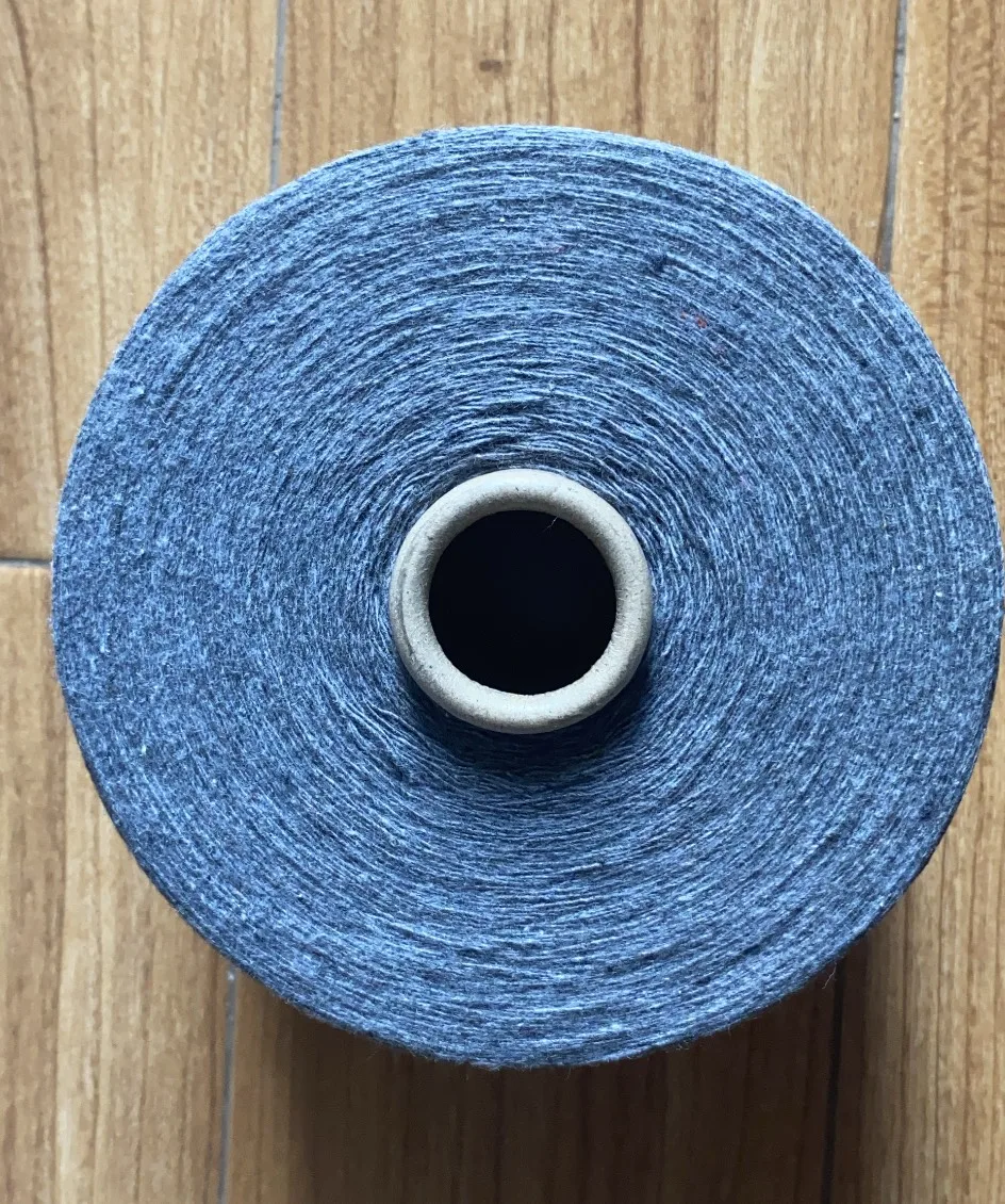 OE recycle yarn(Grey) Ne 7/1s 10/1s 75% Cotton 25% Polyester Melange blended grey yarn for weaving- Florence