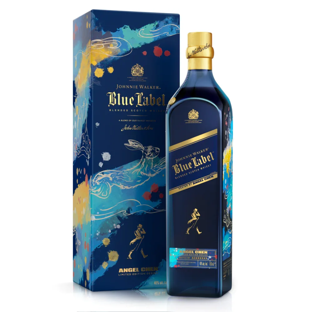 Johnnie Walker виски смешанные Джонни Уокер черная этикетка синяя алкогольный напиток