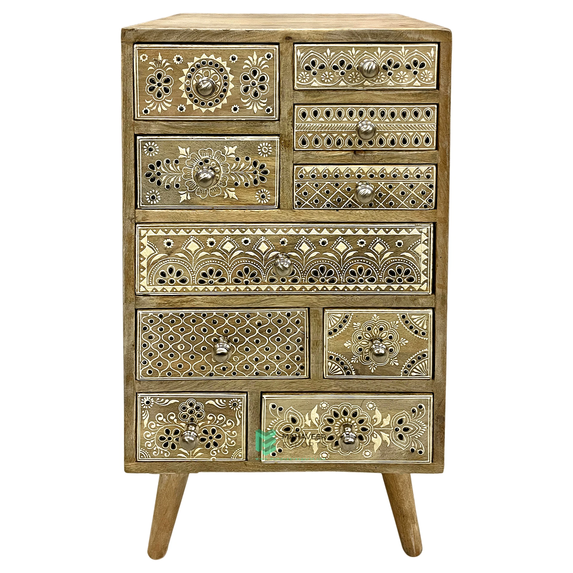 Best Selling Wooden Living Room Storage Cabinet Fine Hand Painted Seven Drawer Chest For Living Room / Bedroom Storage Furniture