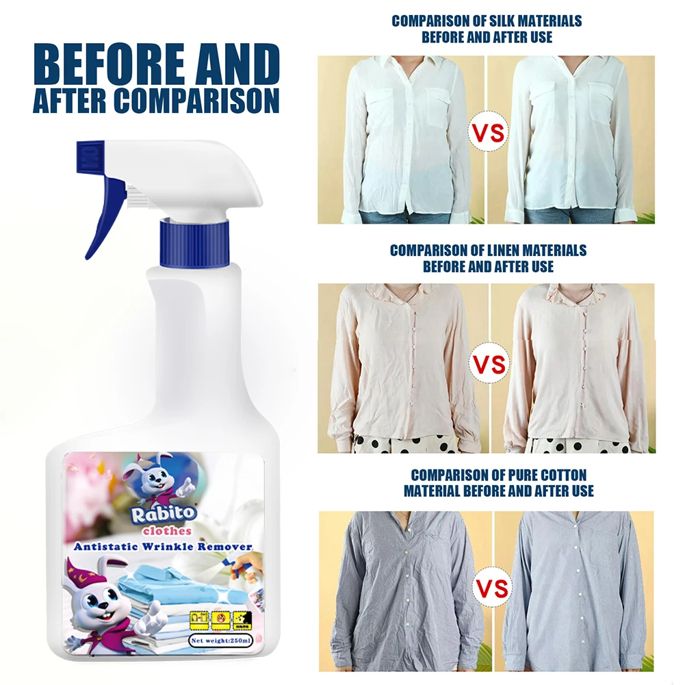 Hair Static Remover Winter Anti Static Spray Reduce Static On Clothes Anti Wrinkle Car Static Remover