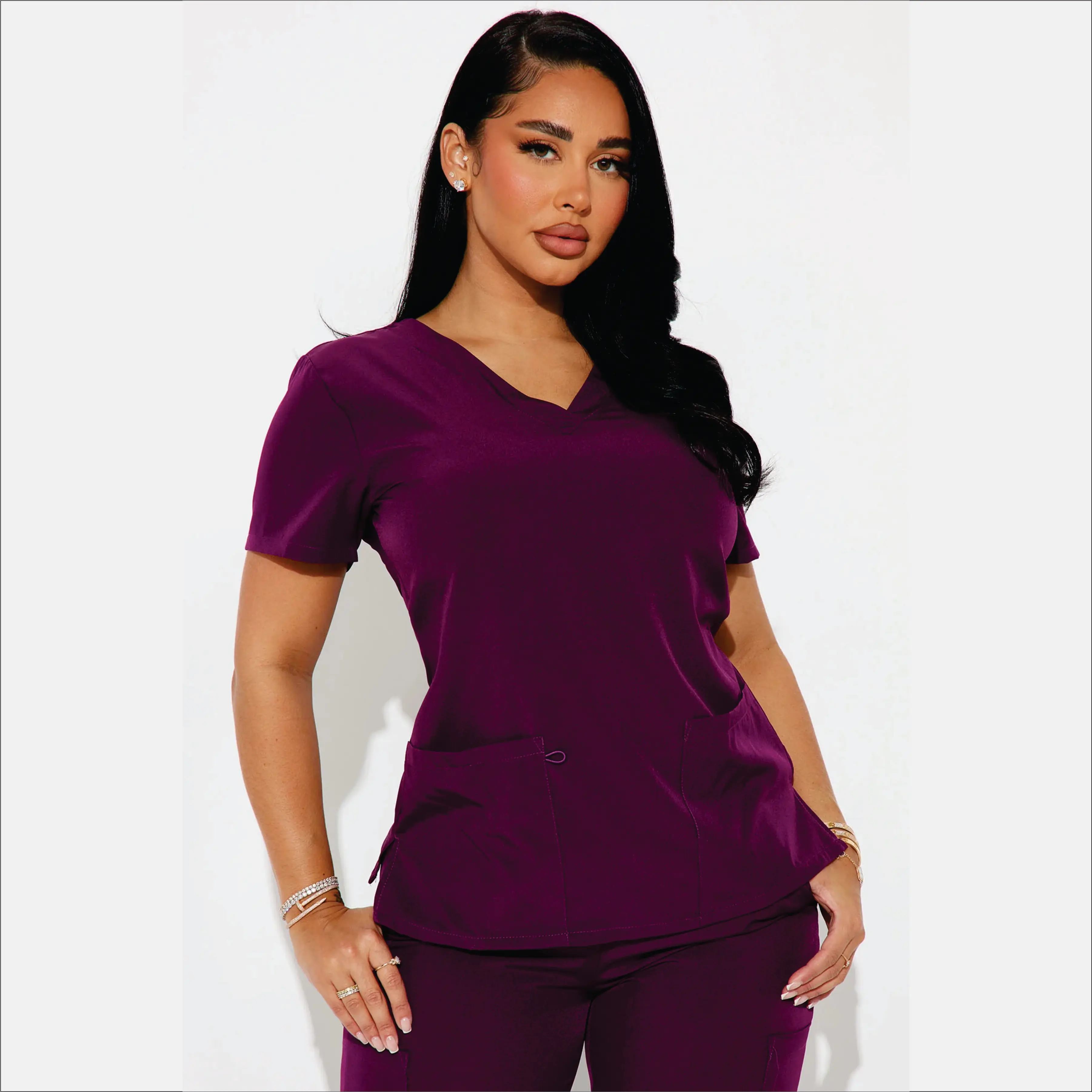 Clinic Scrub Manufacturer Custom Design Wholesale Women Nurse Suit Summer hospital scrubs Low Price Hospital Uniforms Scrub Sets