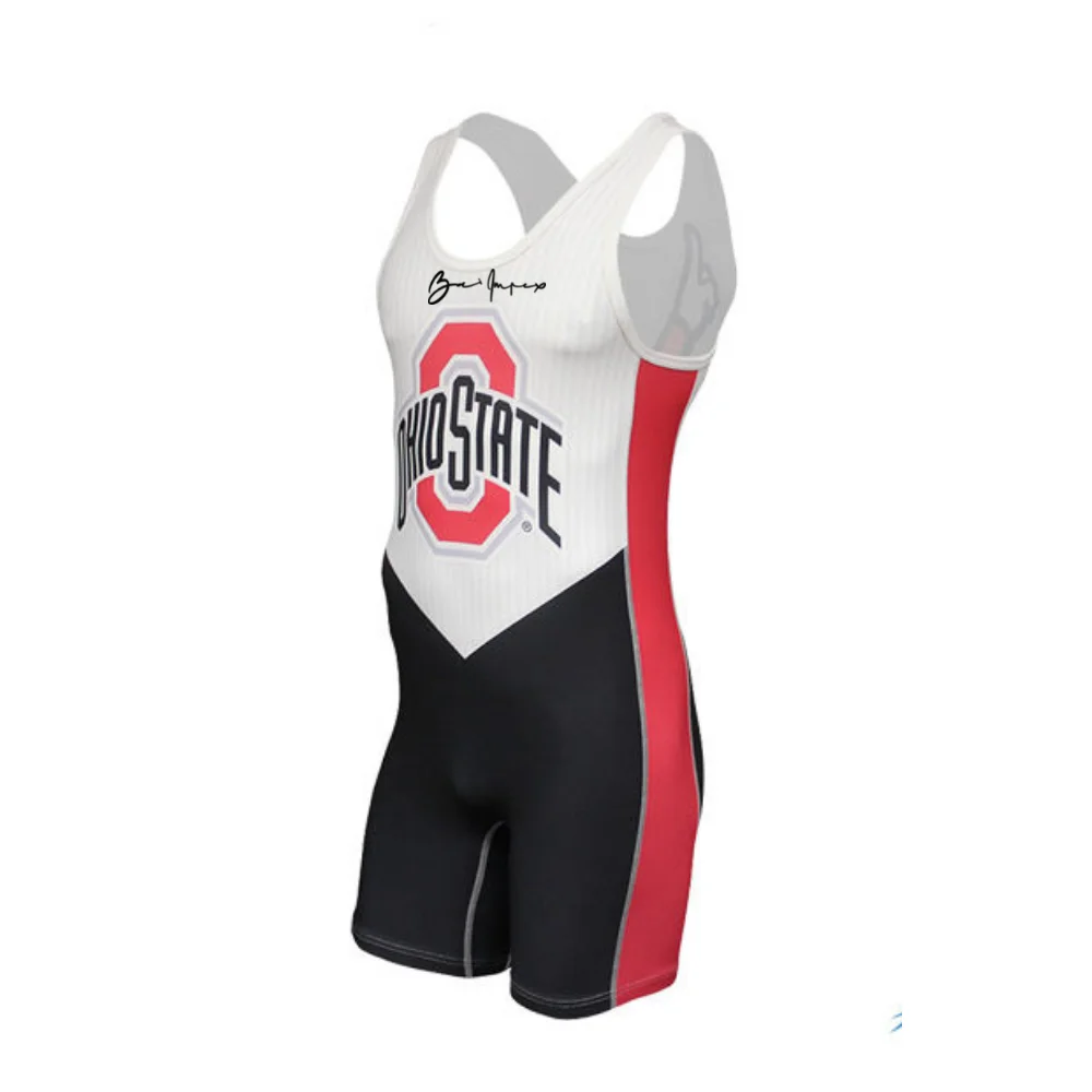 Wholesale cool custom made  OEM cheap custom sublimated printing lycra sumo reversible team wrestling singlets gear for sale