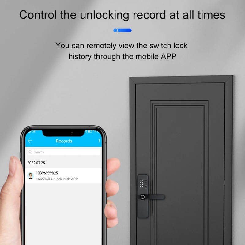 X6 fingerprint lock Keyless Digital Biometric serrure intelligent Front Door Lock Smart Cerradura Inteligente Gate Lock