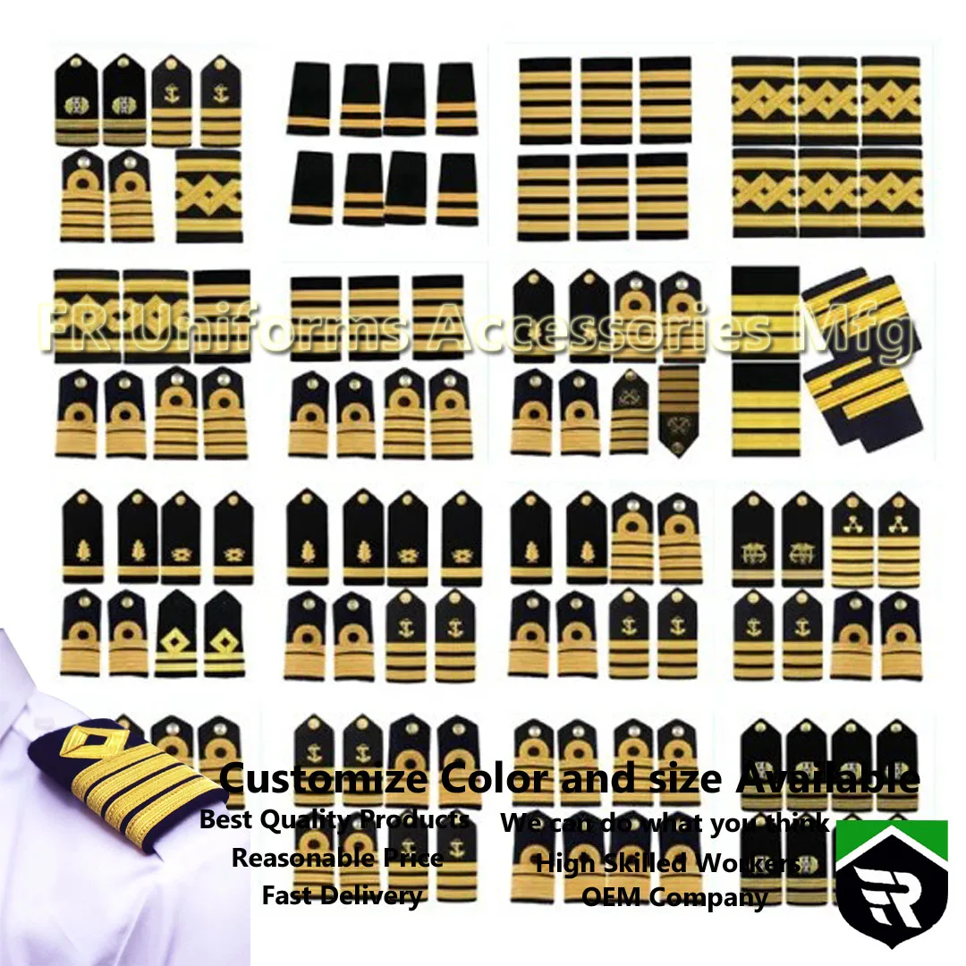 Professional Airline Shoulder Board Lieutenant Merchant Marine ShoulderBoard Propeller Commander female Epaulette Shoulder Board