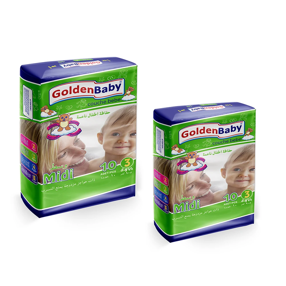 Bulk Supplier New Golden Baby Bay Diaper Midi 10 Pcs 5 To 9 Kg New Golden baby Bay Diapers at Best Price Golden Baby Diaper