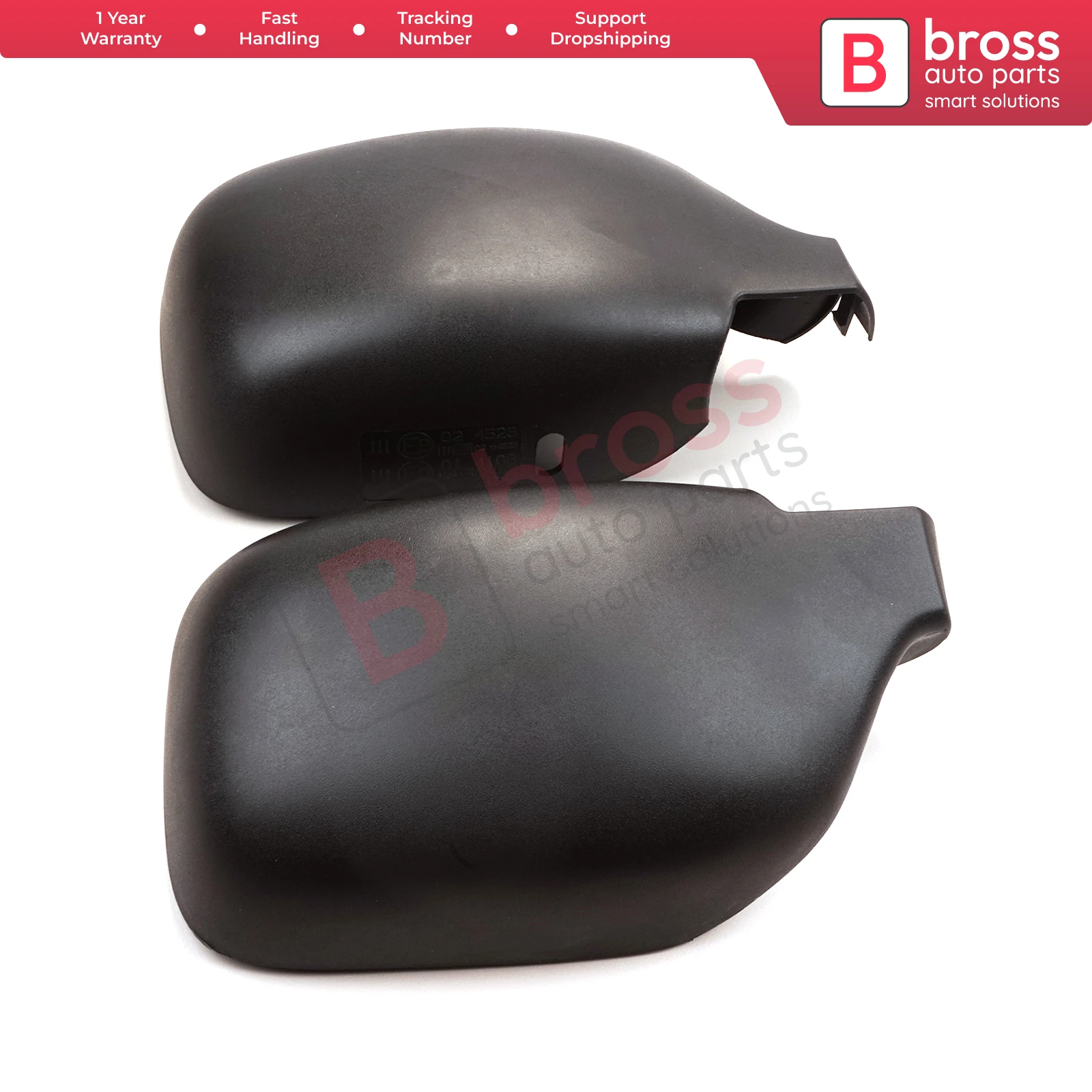 BSP1110 Side Wing Mirror Scull Cap Cover Left Right 8200245171 8200245172 for Renault Kangoo Nissan Kubistar 1997-2008 405