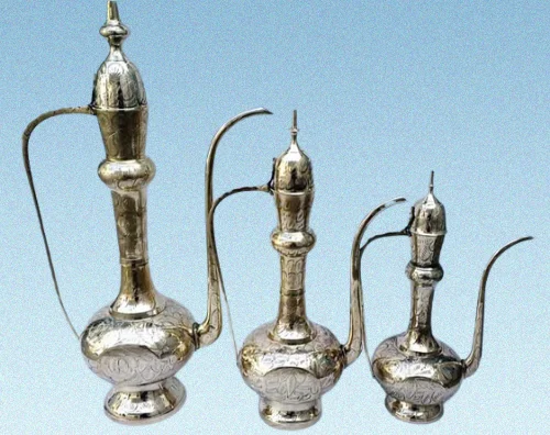 Handmade Brass Aftaba Painted and Japani Work Brass Art Ware Home Decor Indian Handicrafts