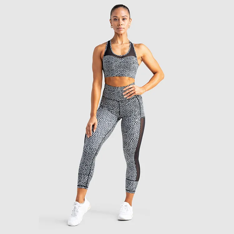 Customized Available Anti-Odor workout set woman clothing active wear gym fitness Manufacturer from China