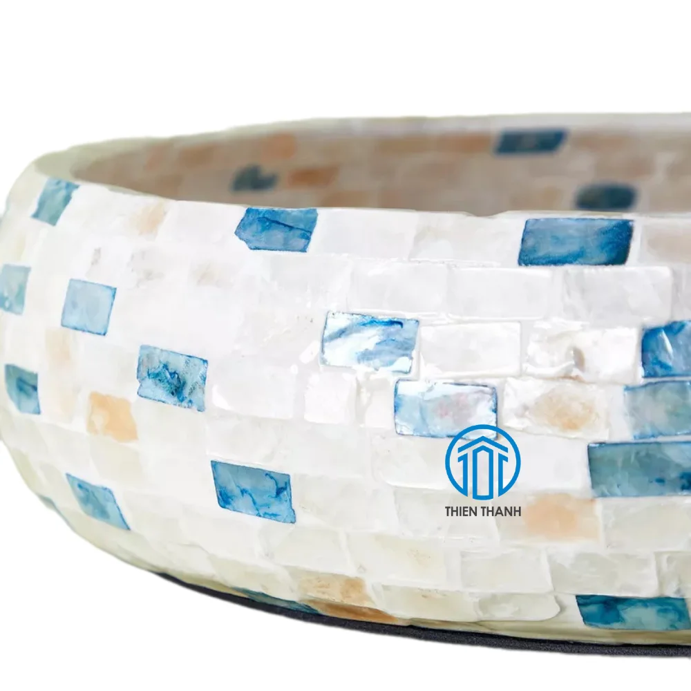 exquisite, handcrafted serving trays fashioned from natural mother of pearl, elegant design a touch of sophistication to home