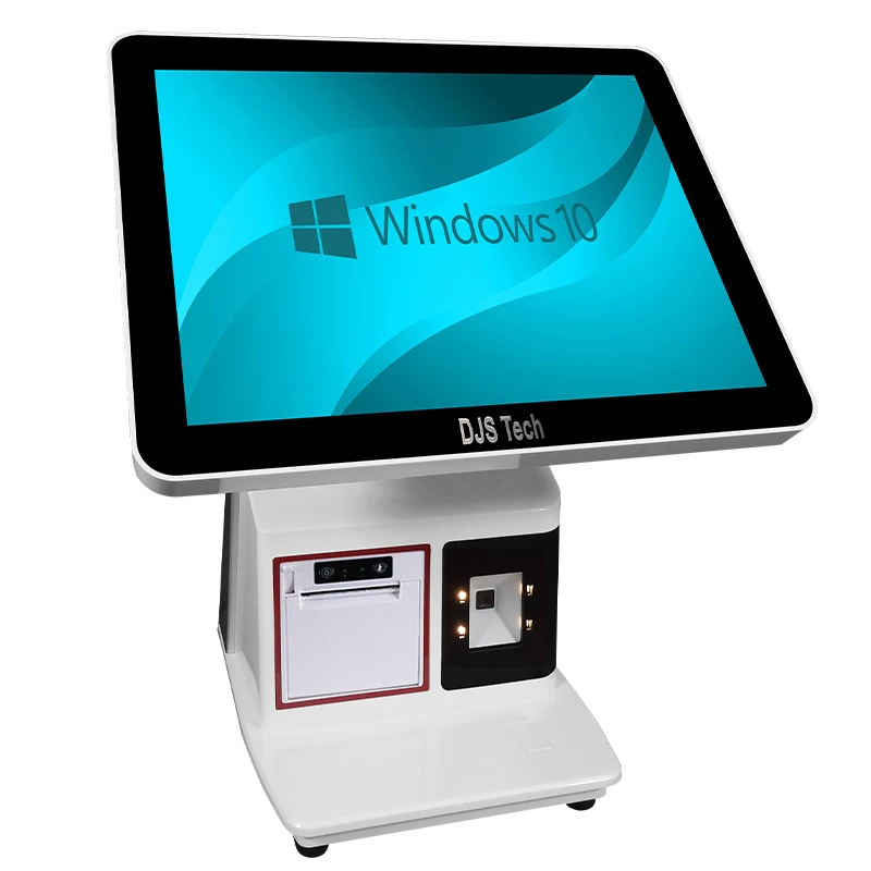 15.6inch i3 i5 i7 CPU Touch POS Machine RAM 8GB SSD 256GB Win10 58 mm Printer All in One POS