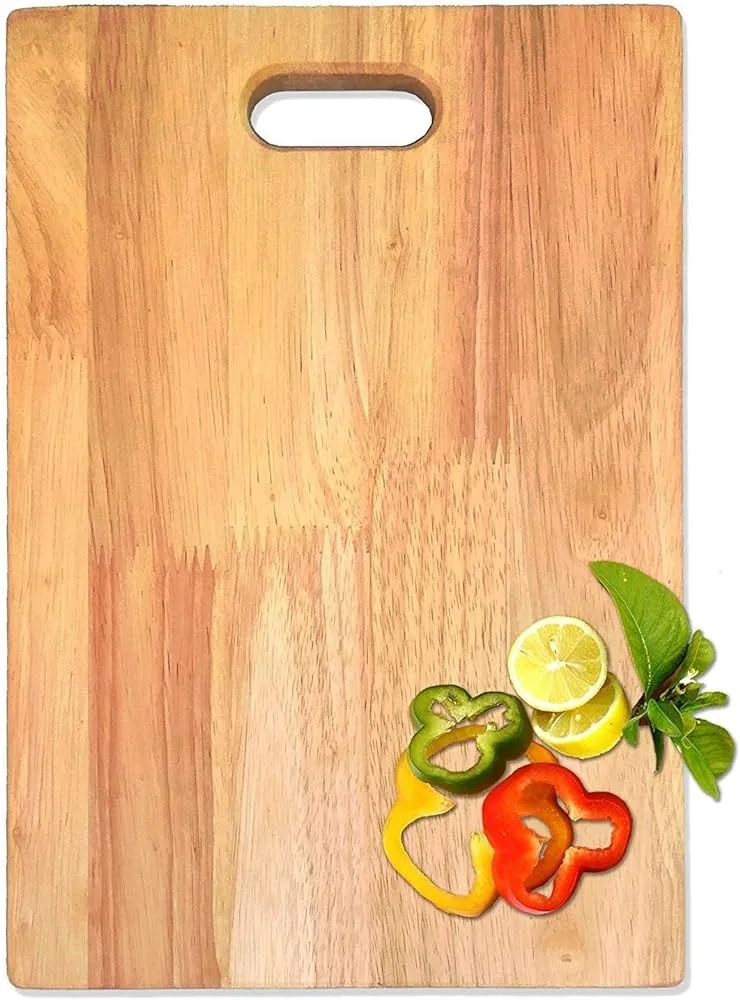 Luxury Solid Wood Cutting Board with Handle Kitchen Food Board for Pizza & Chopping Kitchenware direct from skyhigh overseas