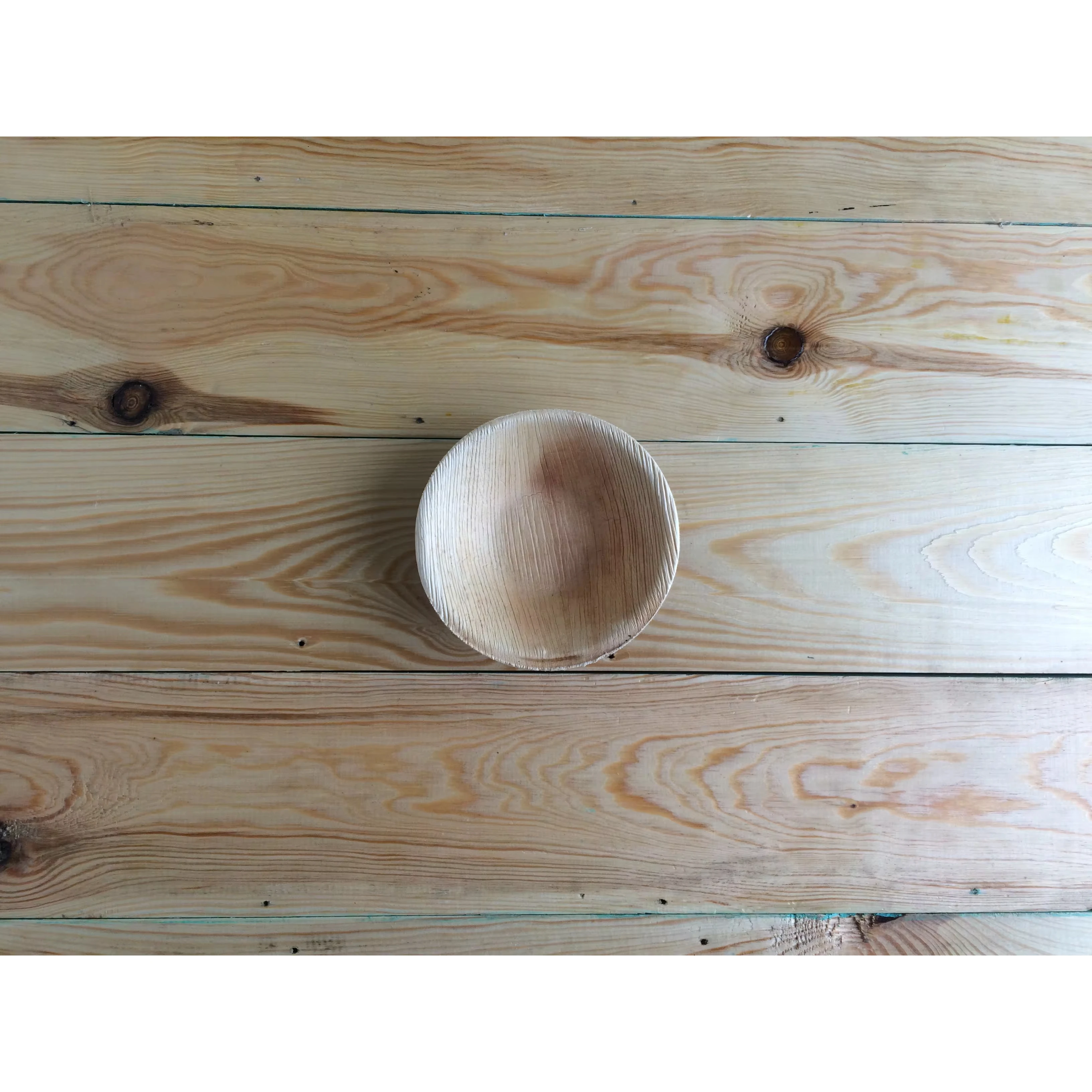 Direct Factory Sale Biodegradable 5.5 Inch round Disposable Areca Palm Leaf Bowl (14 cms Dia) Natural Color Tableware Production