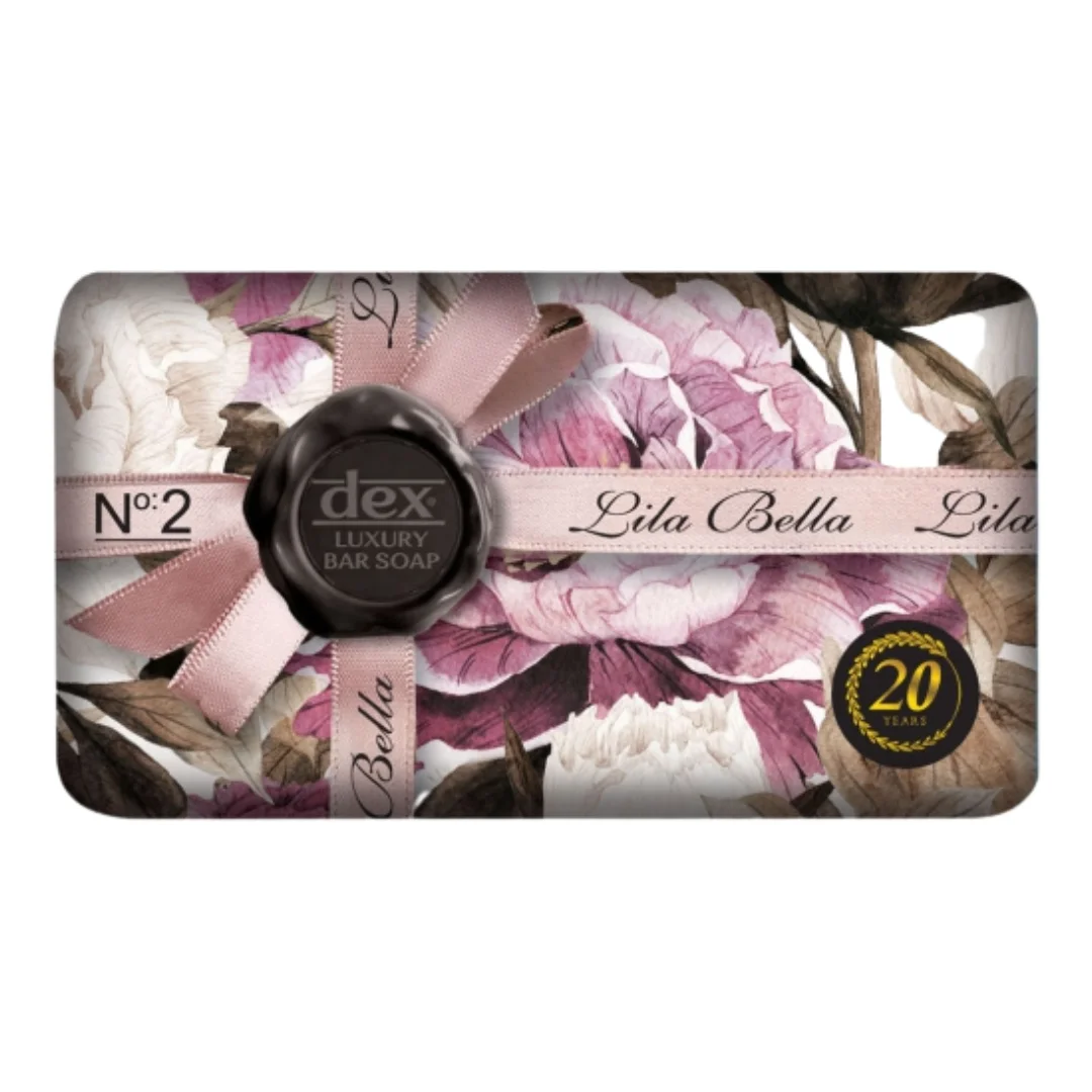 DEX Luxury Series - Lila Bella Bar Soap 150 gr For All Skin Sensitive Cleaning With Ylang Ylang & Hibiscus Fragrances Wholesale