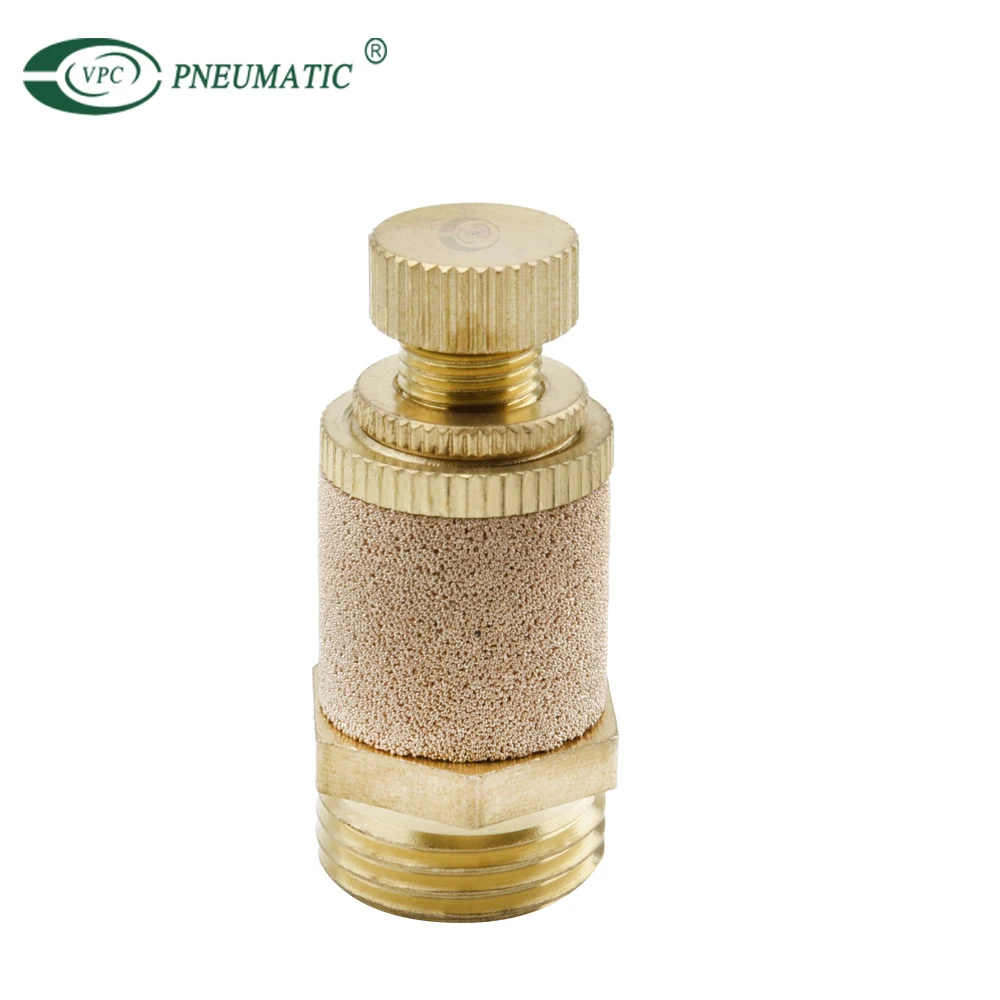 Air Brass Quick Exhaust Silencer Throttle Valve