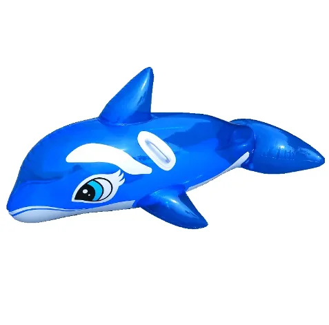Factory Customization Outdoor Beach Swimming Fun Play Whale Splash Toy Transparent Inflatable Whale Rider