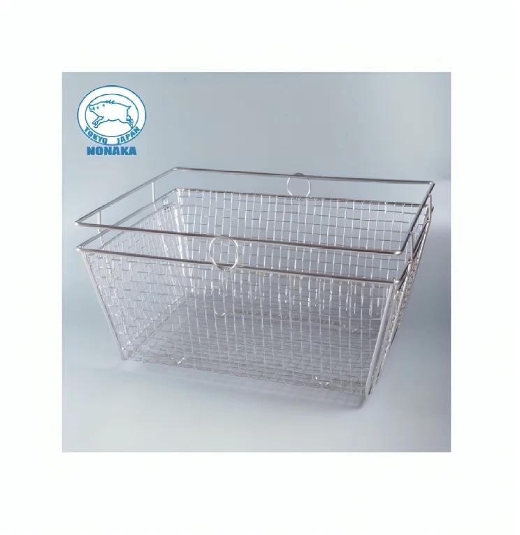 Japanese Stainless Steel Mesh Organizer Metal Storage Basket