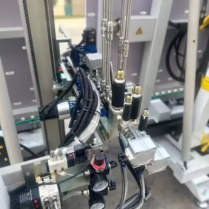 CE Certified Glass Processing Machinery Double Stepped IGU Silicone Sealant Sealing Machine