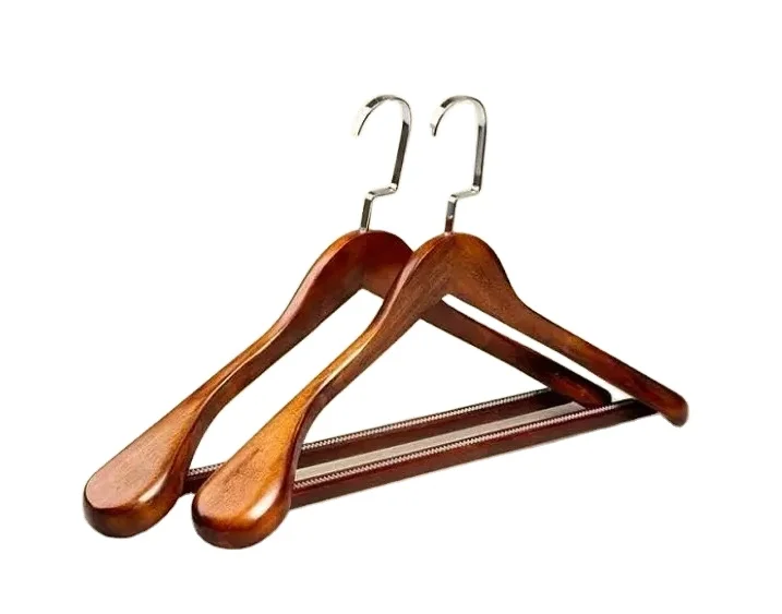 High quality design solid wooden hanger shoulder wooden and men suits and shirts paint coat hangers at best price BY N M CRAFT