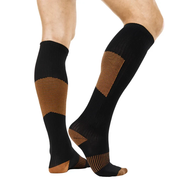 Infused Copper Infused Relief Varicose Veins Pregnancy Diabetic Copper Compression Socks Medical Stockings For Men And Women